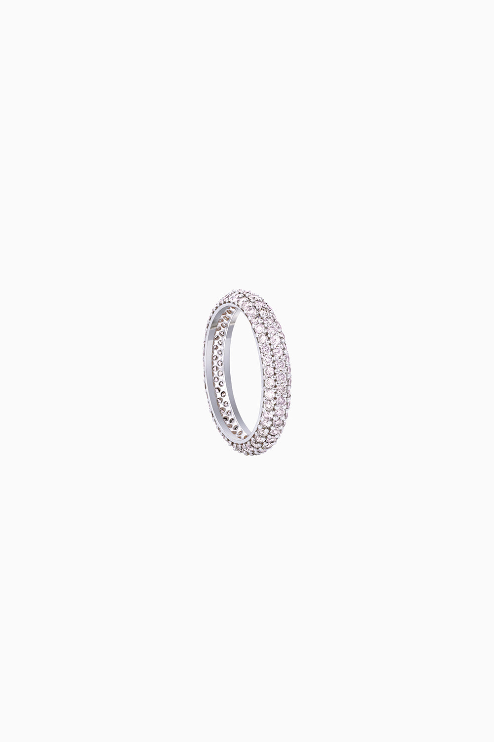 Classic 18KT Gold Diamond Stackable Midi Ring