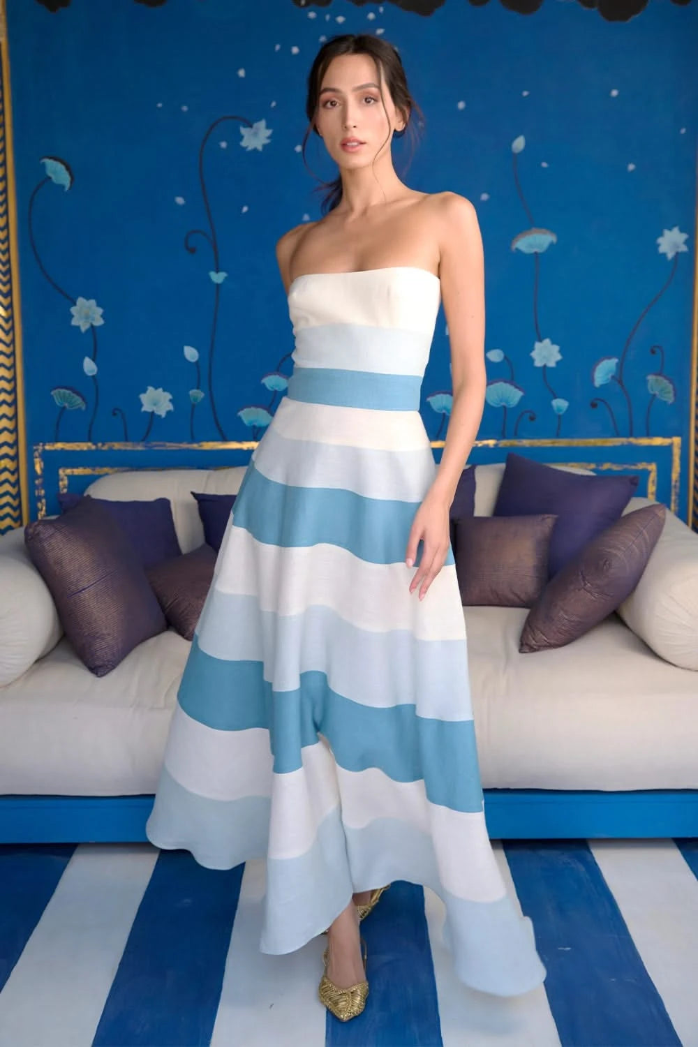 Azure Blue Ombre Horizon Dress XS Azure Blue Ombre Horizon Dress XS