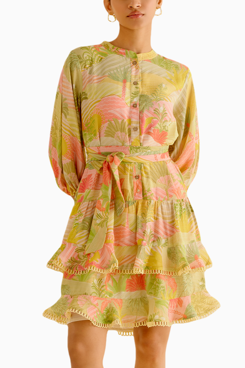 Buy Wild Flower Layered Dress by Trisara Online | The Sverve