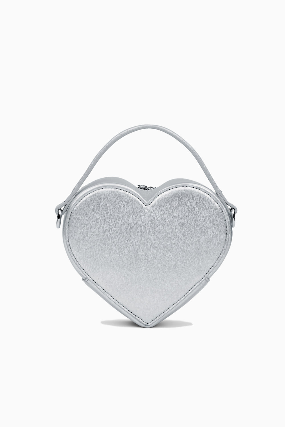 Silver Sweet-Heart Crossbody Bag