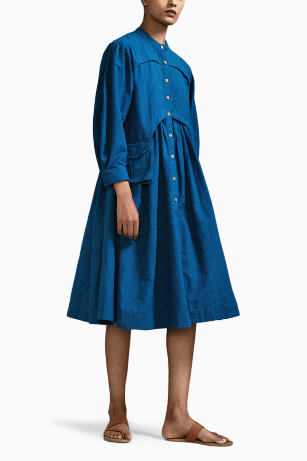 Blue Safari Short Dress
