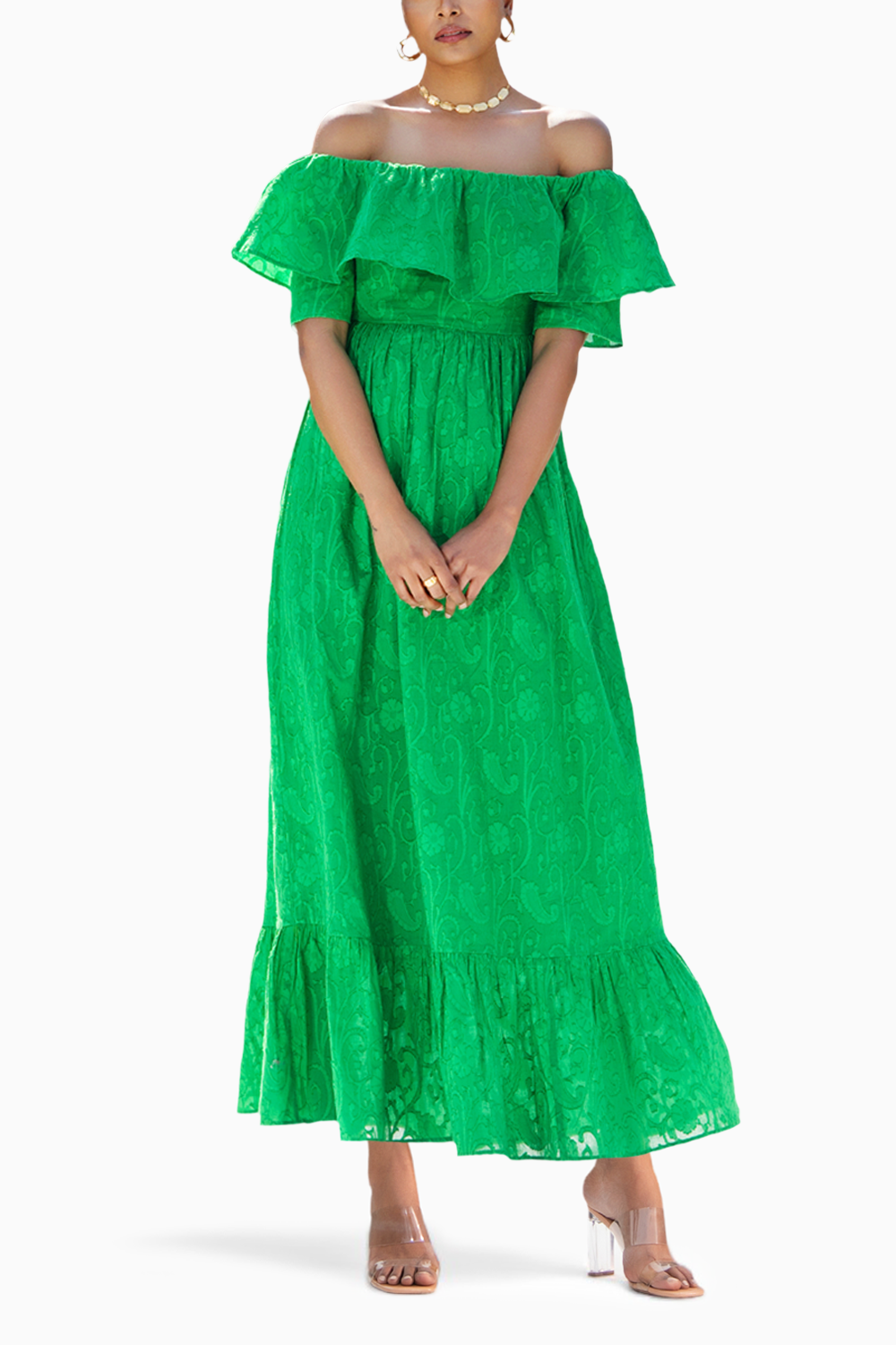 Giselle Spring Green Dress UK-4