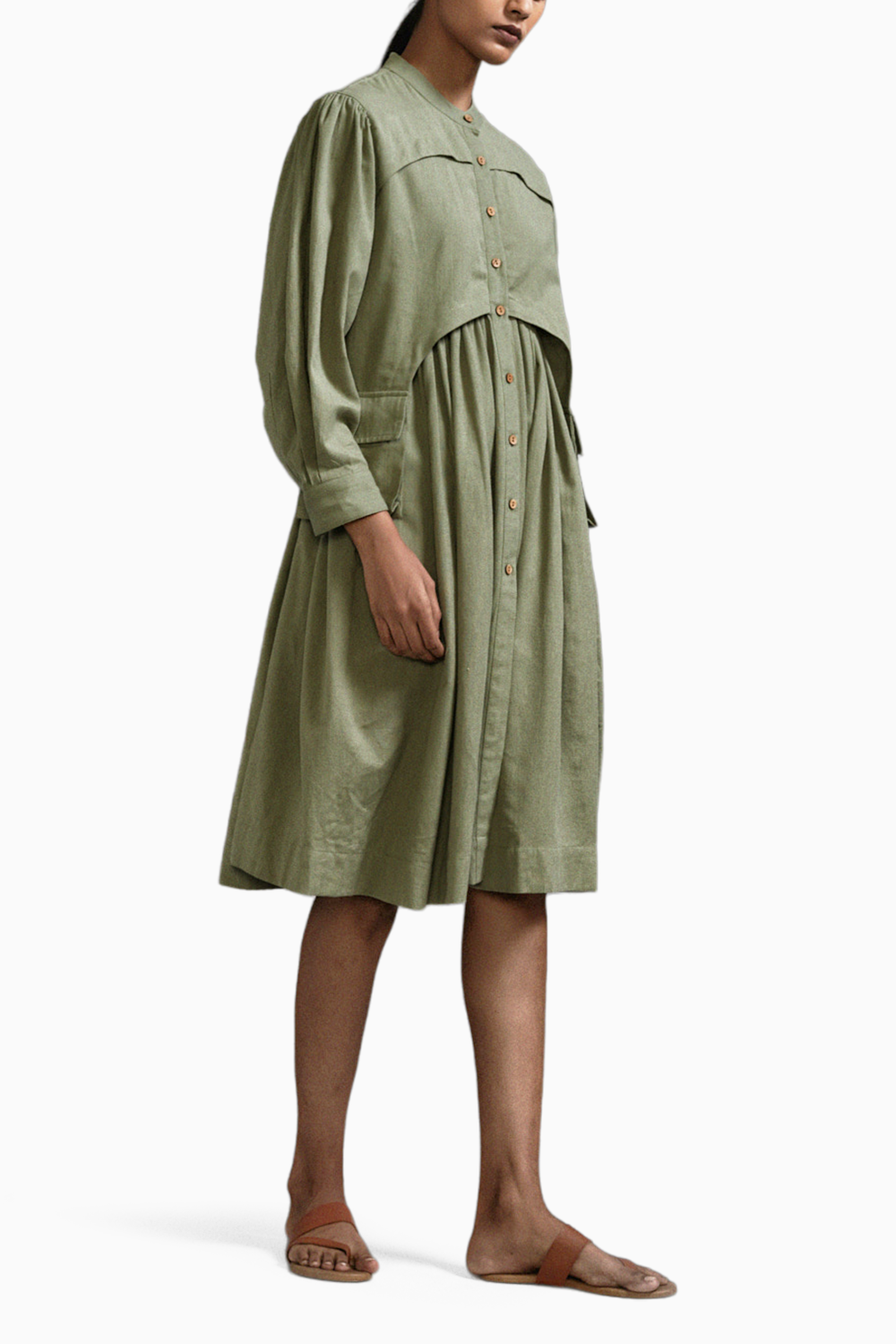 Green Safari Short Dress