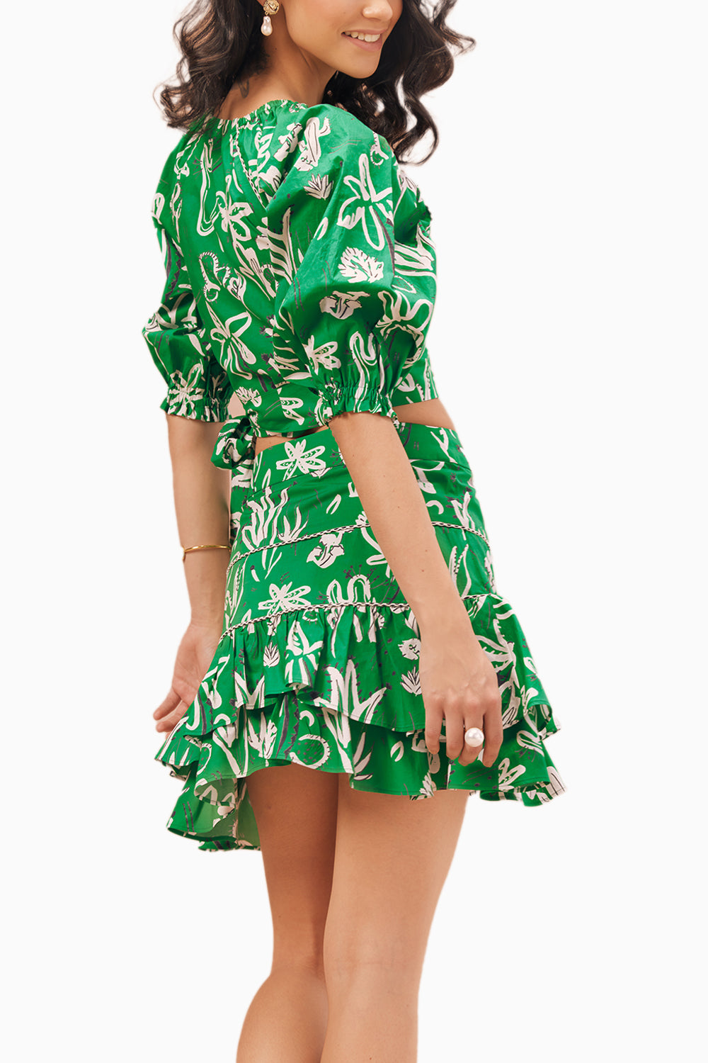 Evelyn Cactus Green Co-ord Set