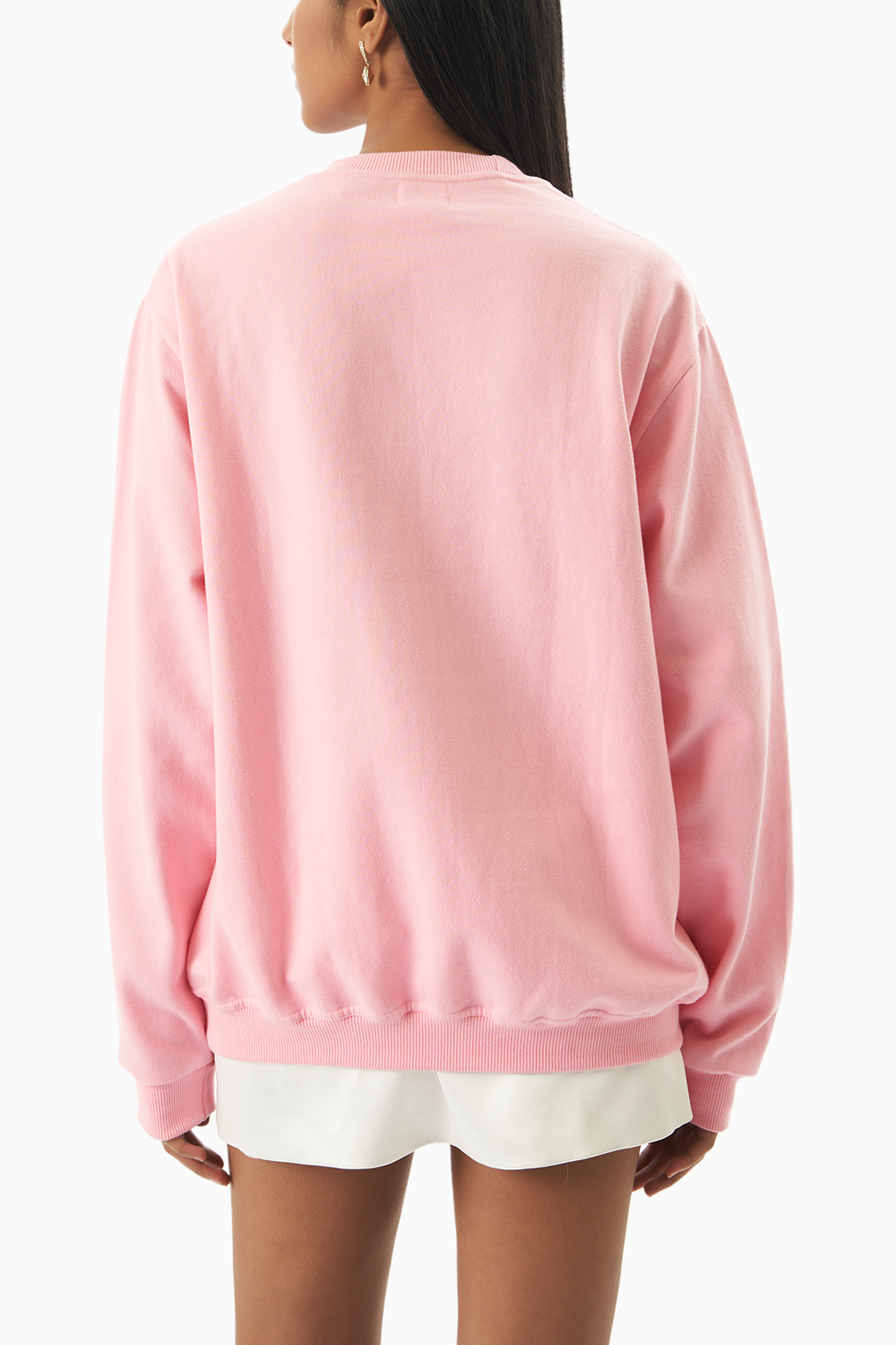 Pink Jaipur Embroidered Sweatshirt