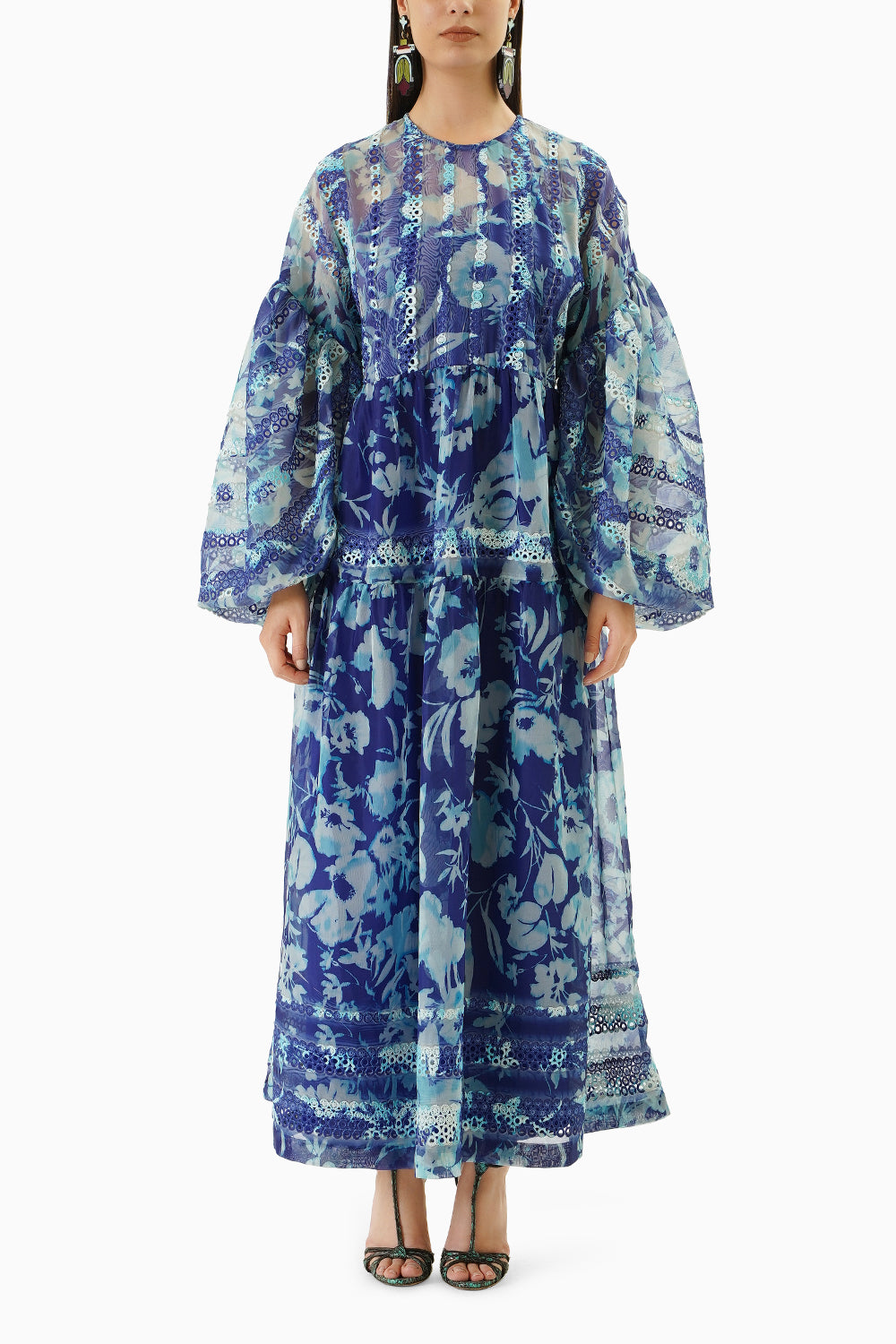 Blue Printed Berberis Dress