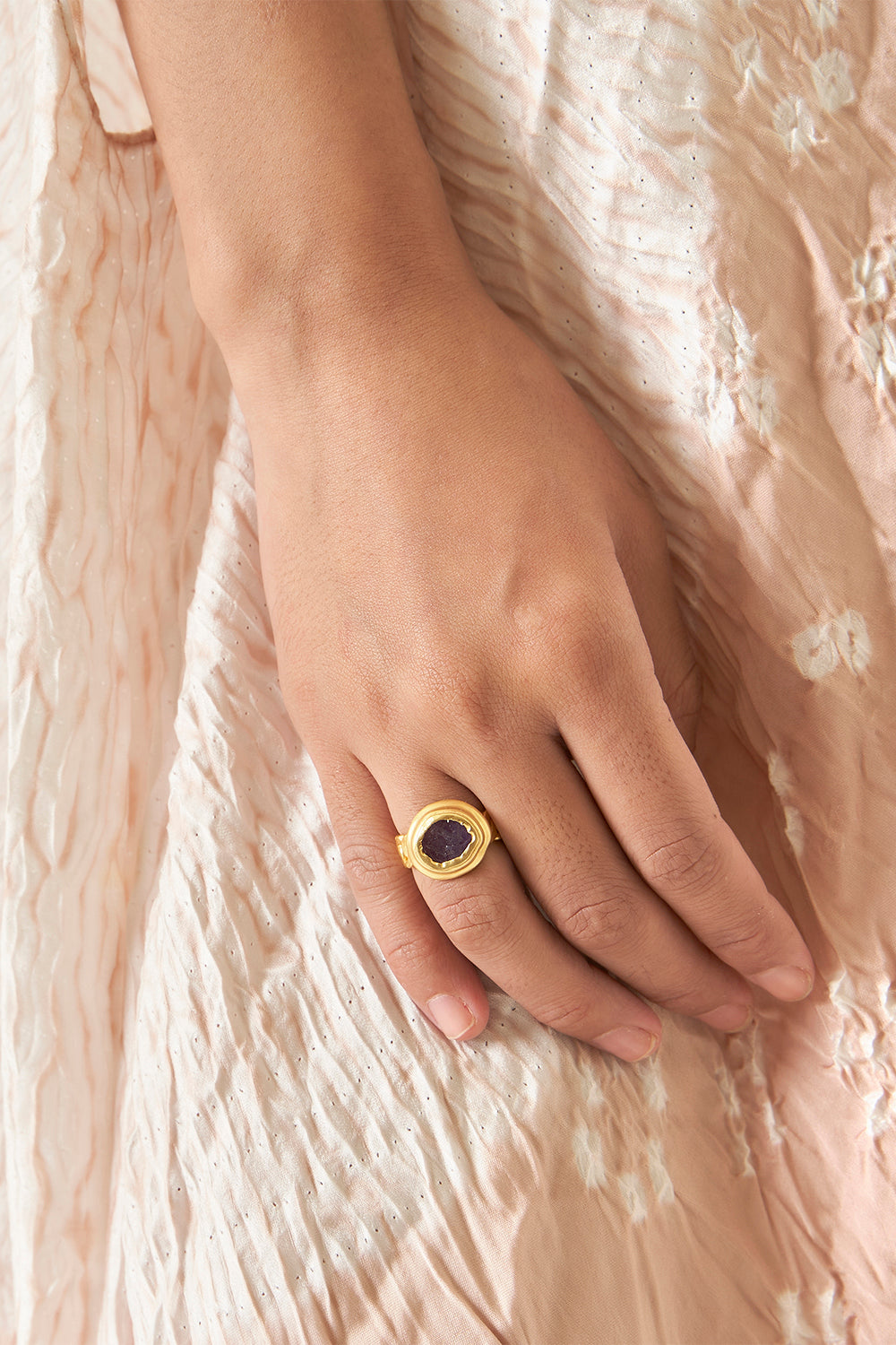 Link and Stone Statement Ring