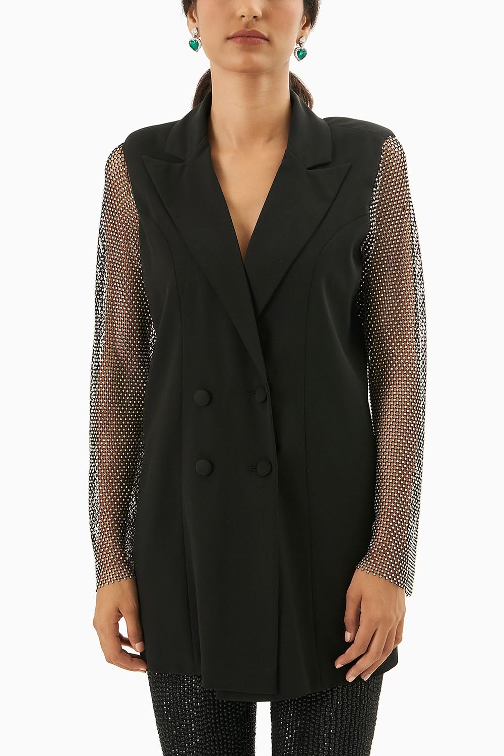 Black With Gray Blazer