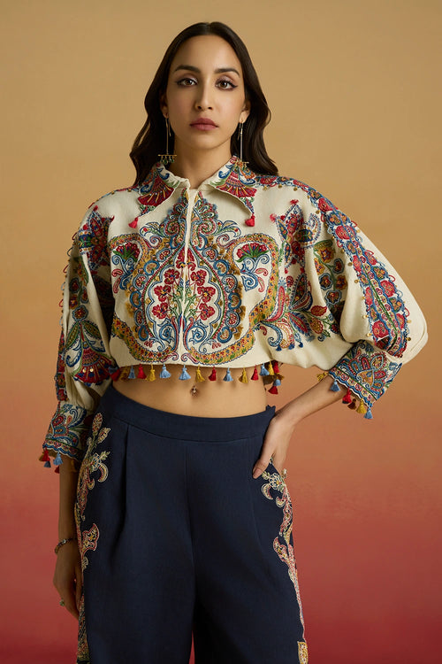 Ivory Kimono Bolero Amaryllis Jacket