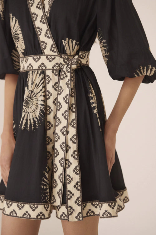 Marlin Mini Nautilus Black Dress