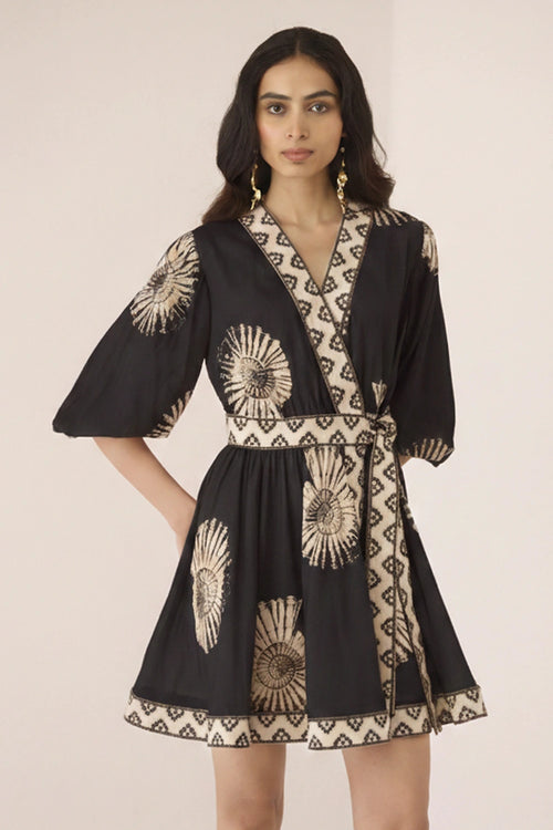 Marlin Mini Nautilus Black Dress