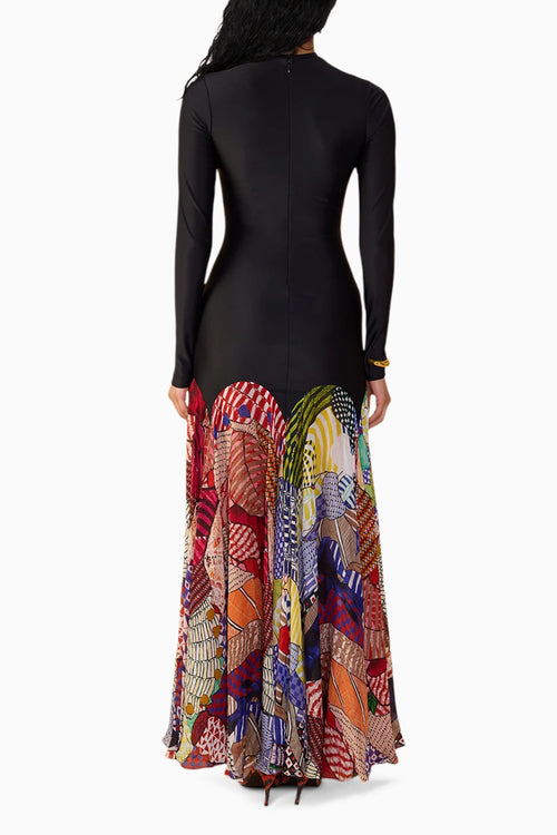 Maeva Black-Multi Dress