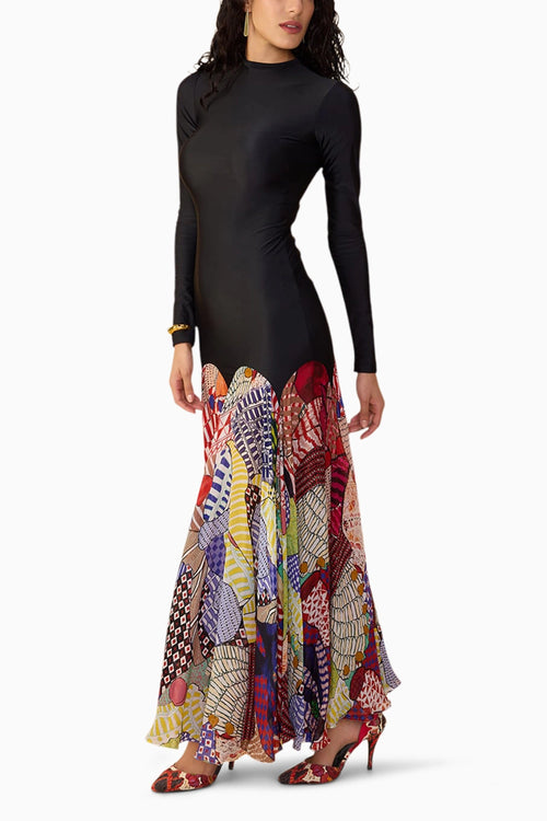 Maeva Black-Multi Dress