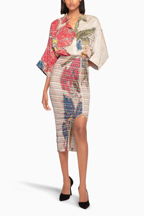 Periwinkle Bandhani Cotton Co-ord Set