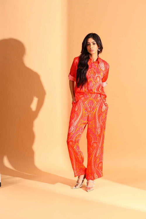 Paisley Shirt & Trousers Co-ord Set