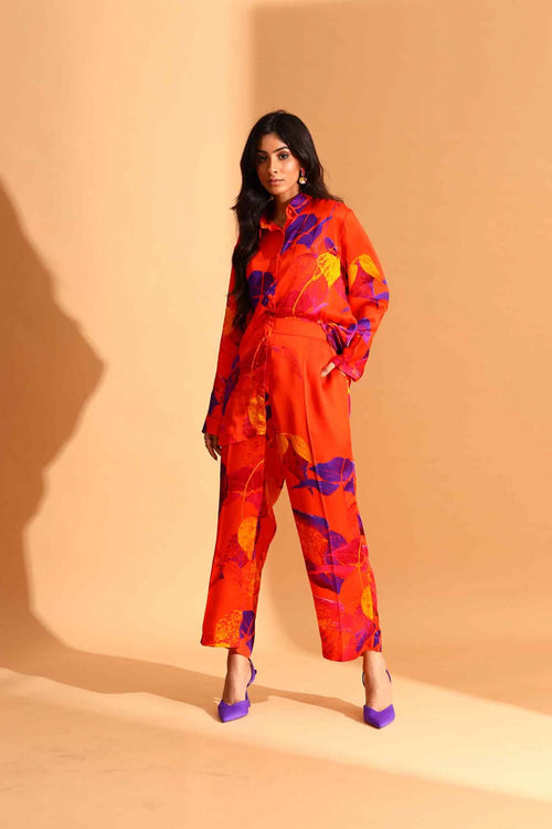 Lavender Sunset Shirt & Trousers Co-ord Set