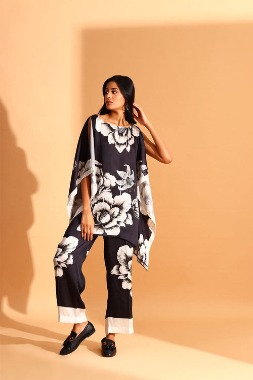 Black Rose Tunic & Trousers Co-ord Set