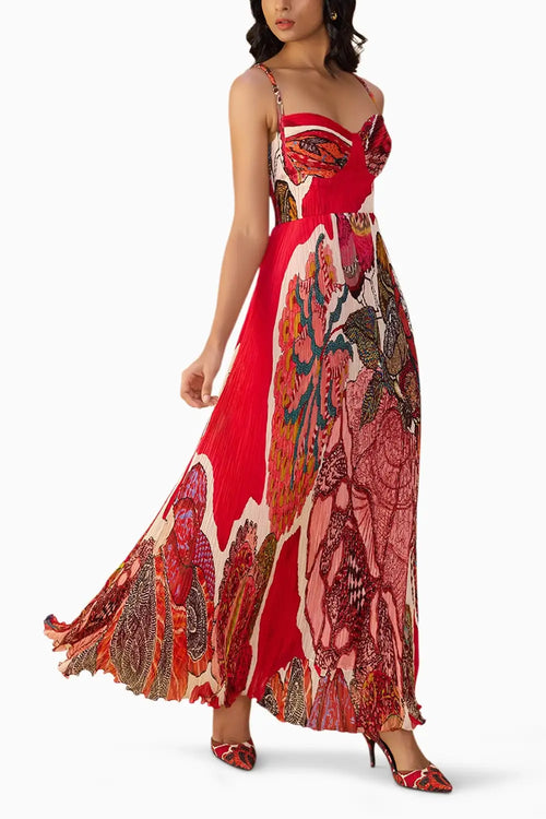 Red Velvet Kiara Dress