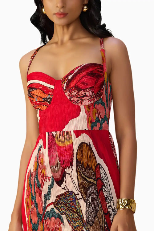 Red Velvet Kiara Dress