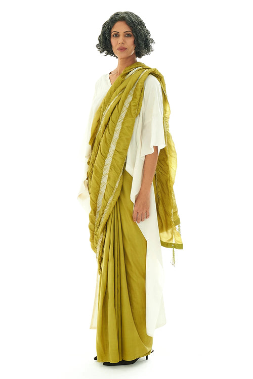 Lateral Green Shoot Saree