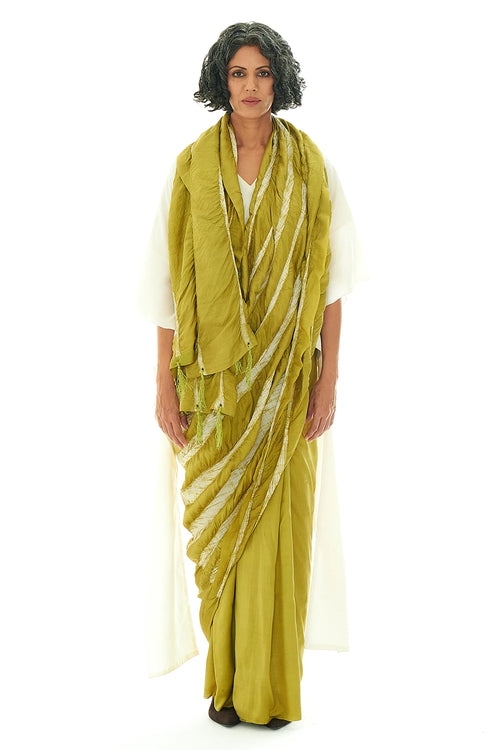 Lateral Green Shoot Saree