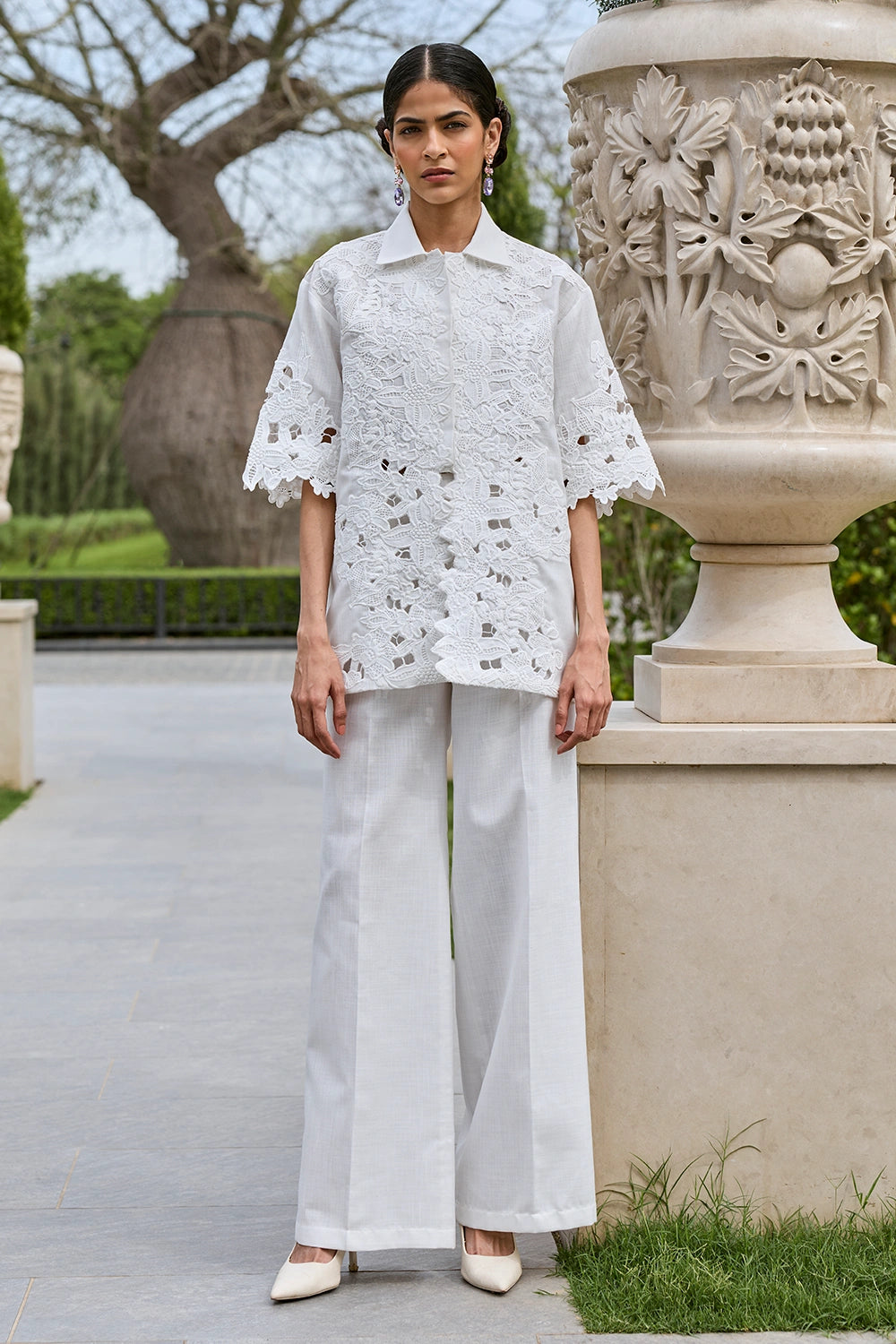 Zuri White Co-ord Set
