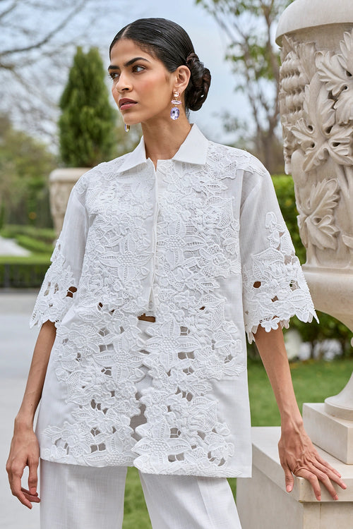 Zuri White Co-ord Set
