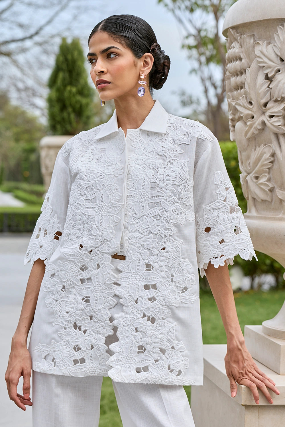 Zuri White Co-ord Set