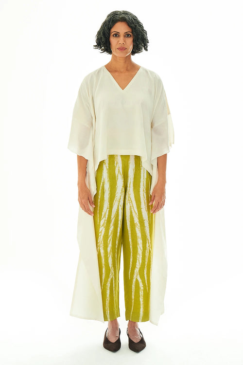Rhizo Ivory Kaftan Blouse