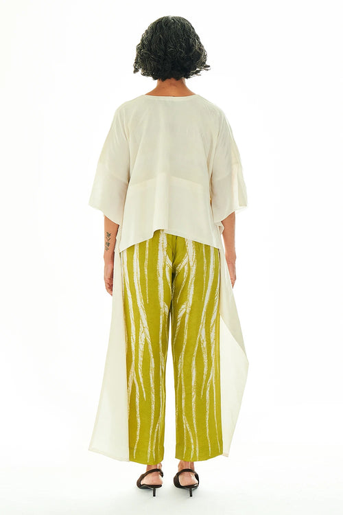 Rhizo Ivory Kaftan Blouse