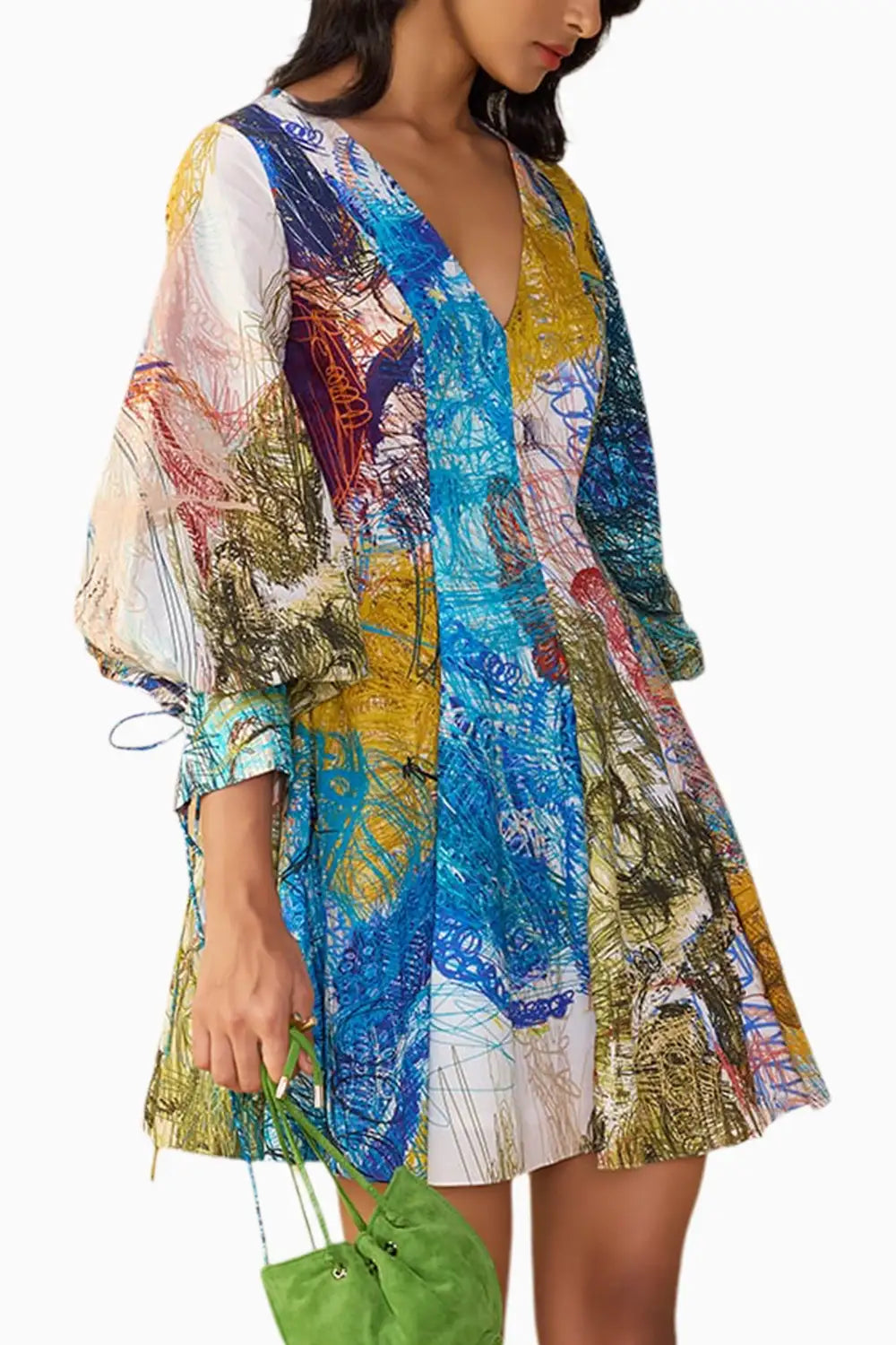 Scribble Dense Rumi Dress