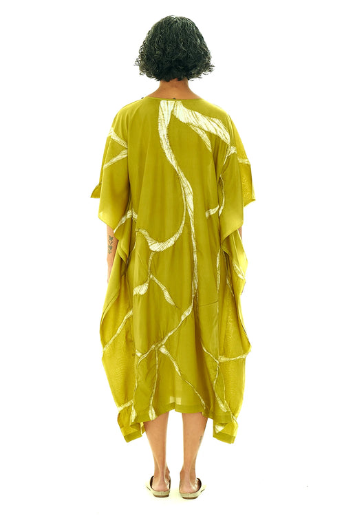 Rhizo Green Shoot Kaftan