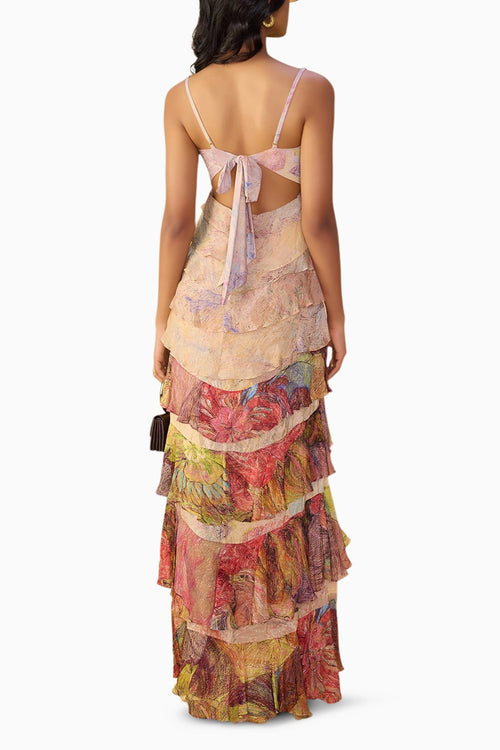 Nude Daisy & Floroscent Daisy Martina Dress