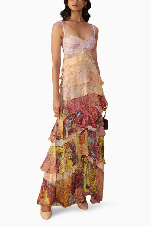 Nude Daisy & Floroscent Daisy Martina Dress