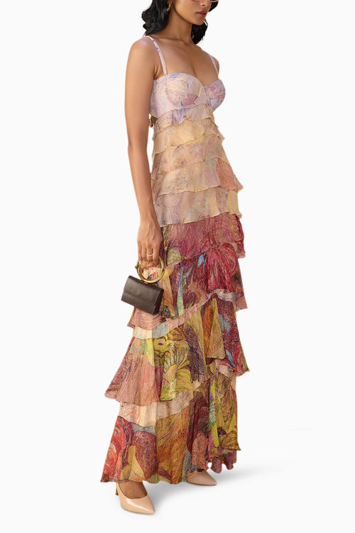 Nude Daisy & Floroscent Daisy Martina Dress