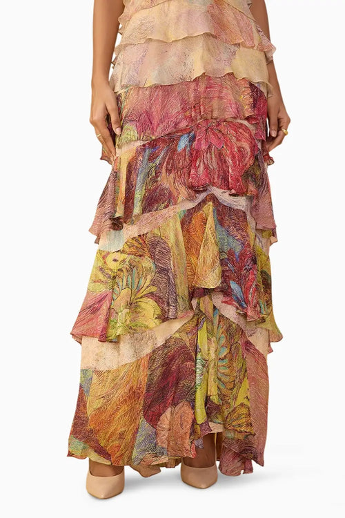Nude Daisy & Floroscent Daisy Martina Dress