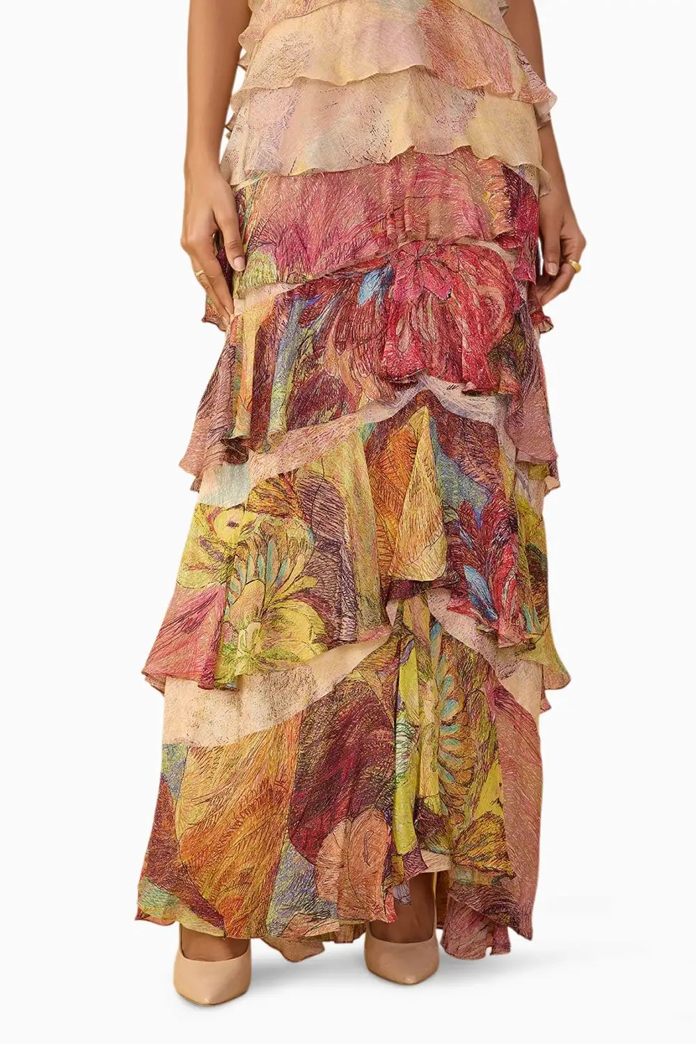 Nude Daisy & Floroscent Daisy Martina Dress