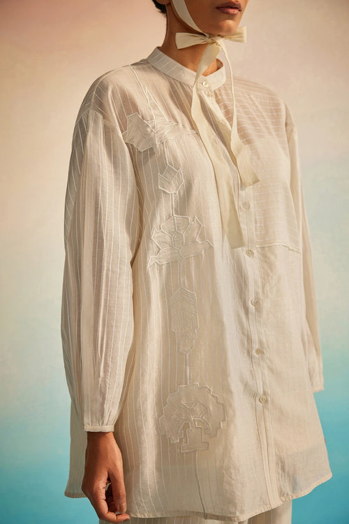 Akai Ito Mandarin Shirt Set