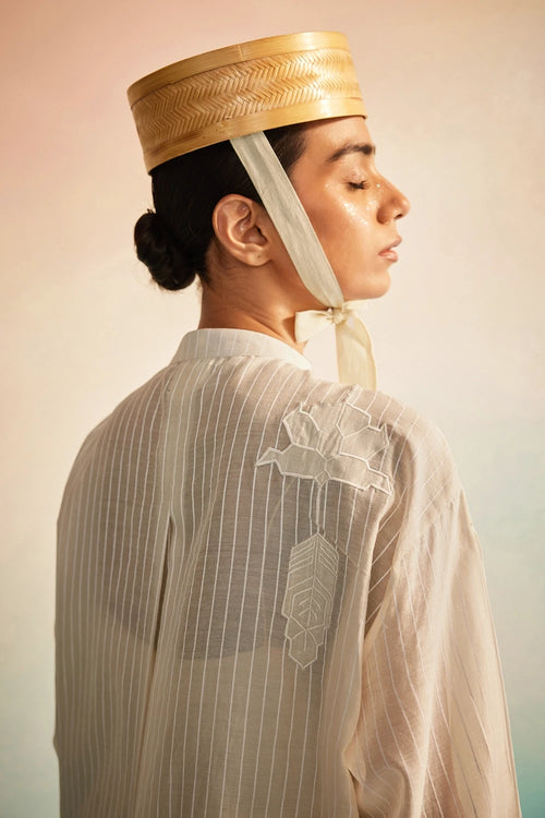 Akai Ito Mandarin Shirt Set