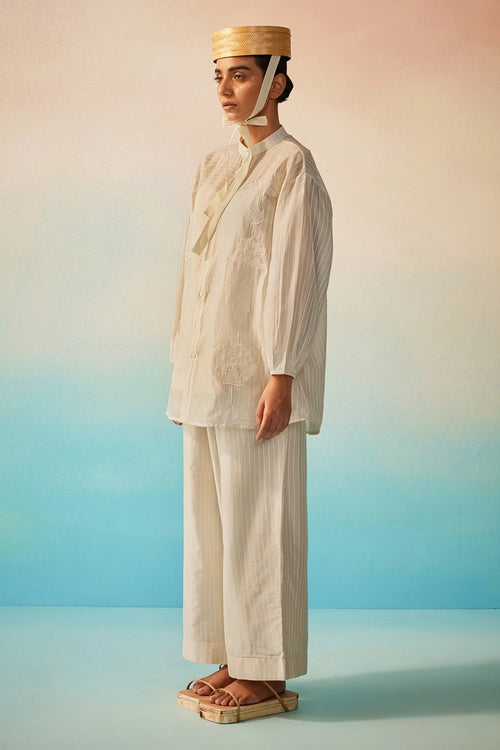 Akai Ito Mandarin Shirt Set