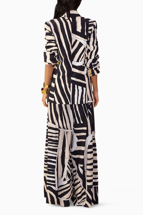 Black & White Stripe Saylor Pants