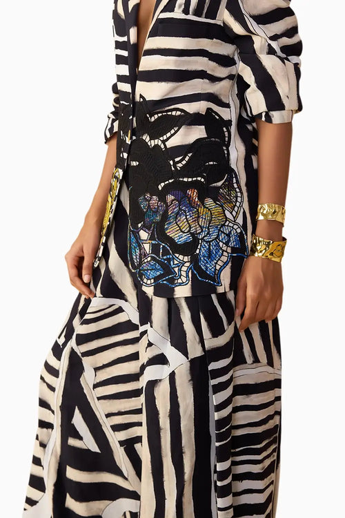 Black & White Stripe Saylor Pants