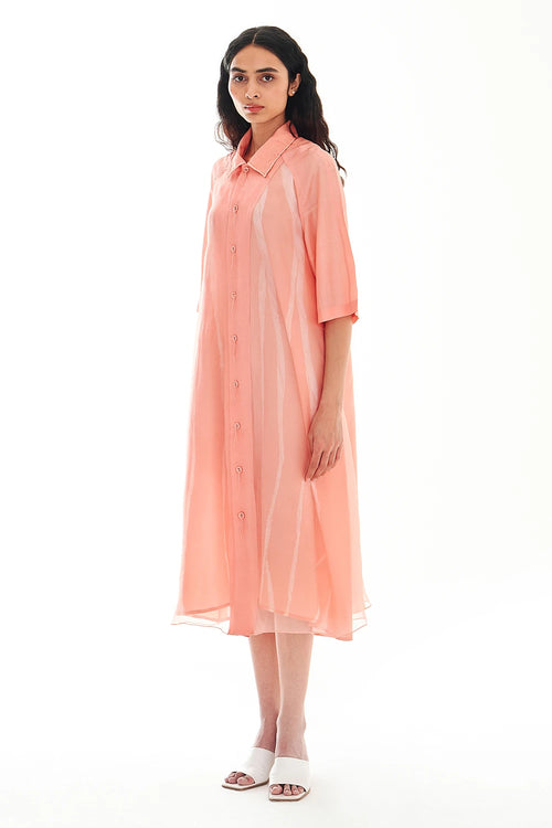 Cassava Mineral Peach Dress