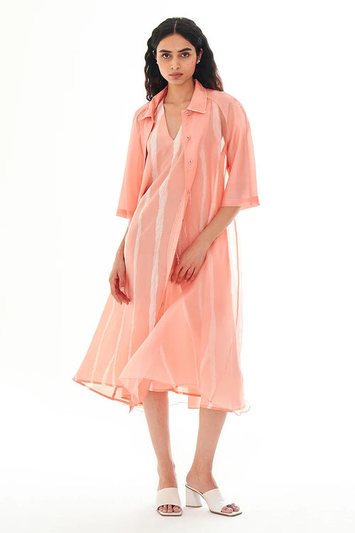 Cassava Mineral Peach Dress