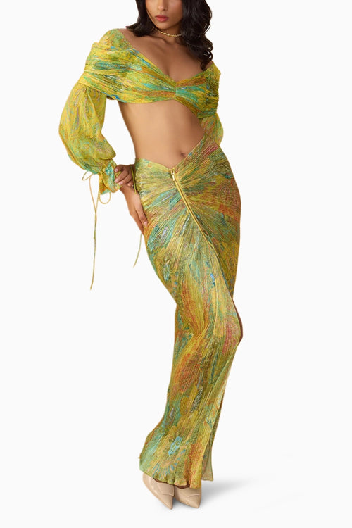 Yellow Daisy Kanissa Blouse with Gigi Skirt