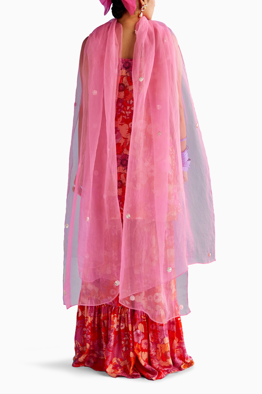 Pink Sharara Set