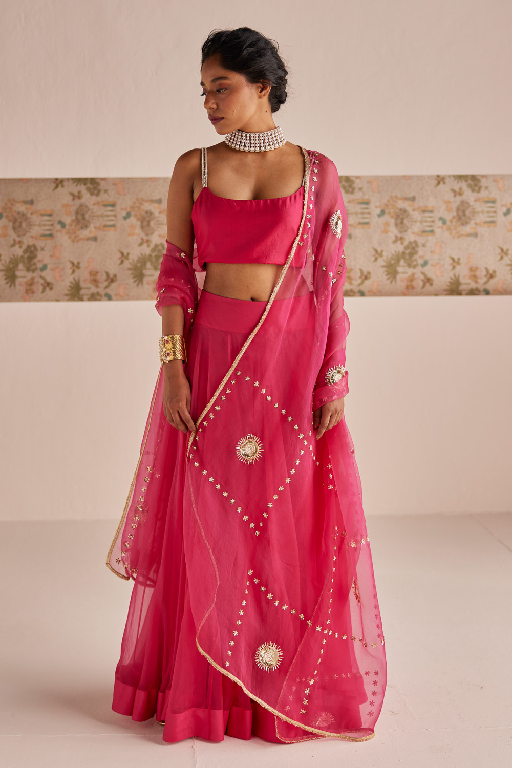 Fuchsia Lehenga Set