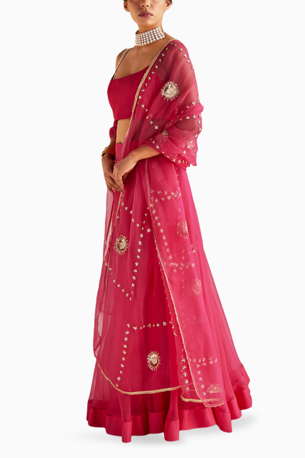 Fuchsia Lehenga Set