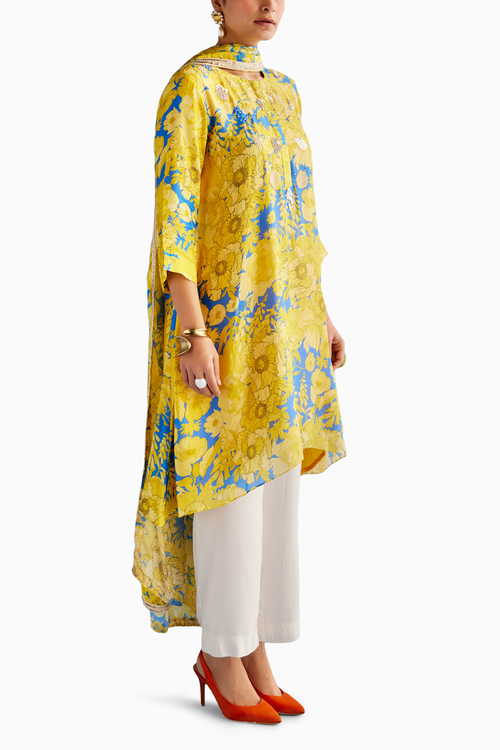 Yellow A-line Suit