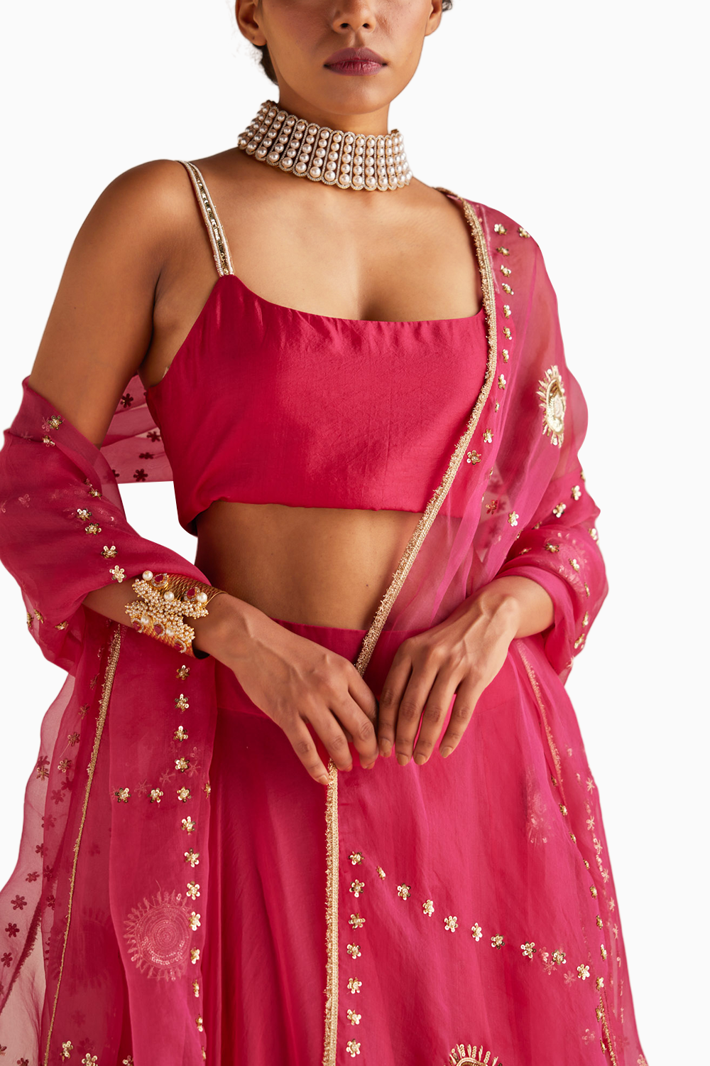 Fuchsia Lehenga Set